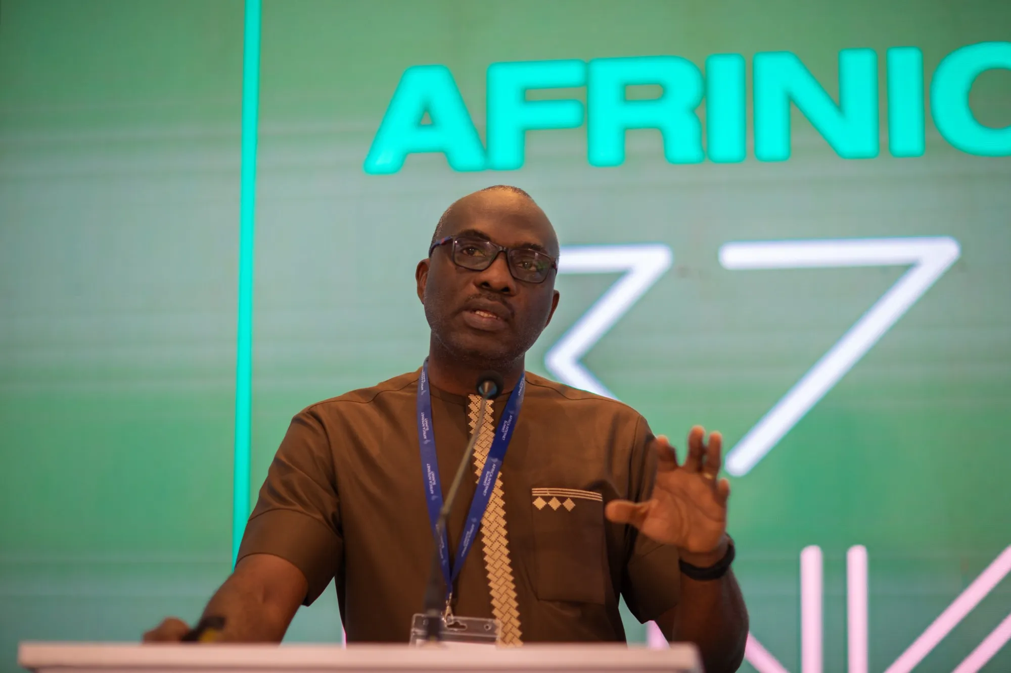 A speaker addresses the plenary at AFRINIC-37
